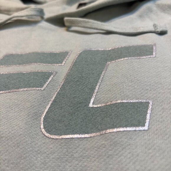 UFC Crop Hoodie, Color: Sage, Large - Picture 8 of 10